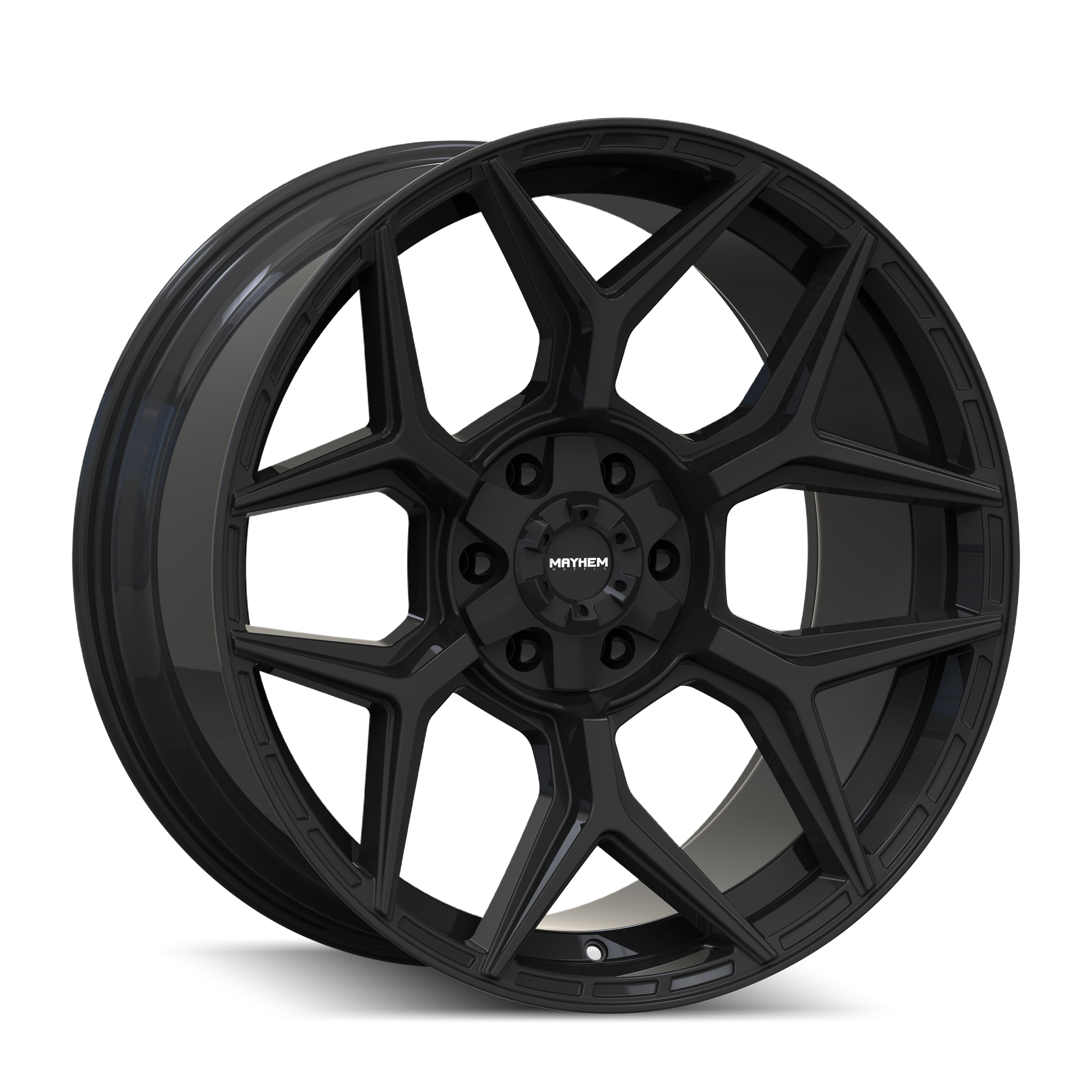 MAYHEM VANQUISH Gloss Black Wheels - 22x10, 6x135/6-139.7, ET-19