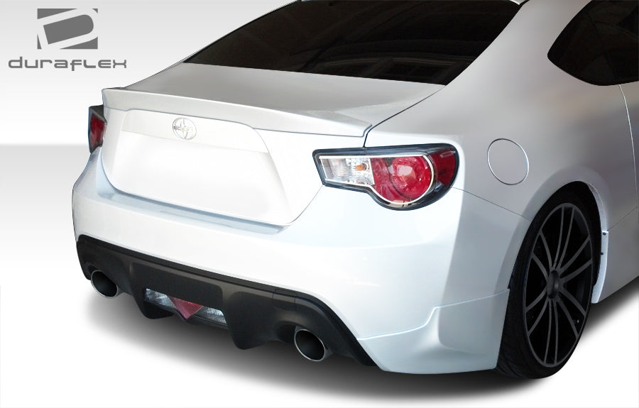 Upgrade Your Ride! 2013 - 2020 Scion FR - S, Toyota 86, Subaru BRZ Duraflex X - 5 Rear Add - On Spat Bumper Extensions (2 - Piece Set)