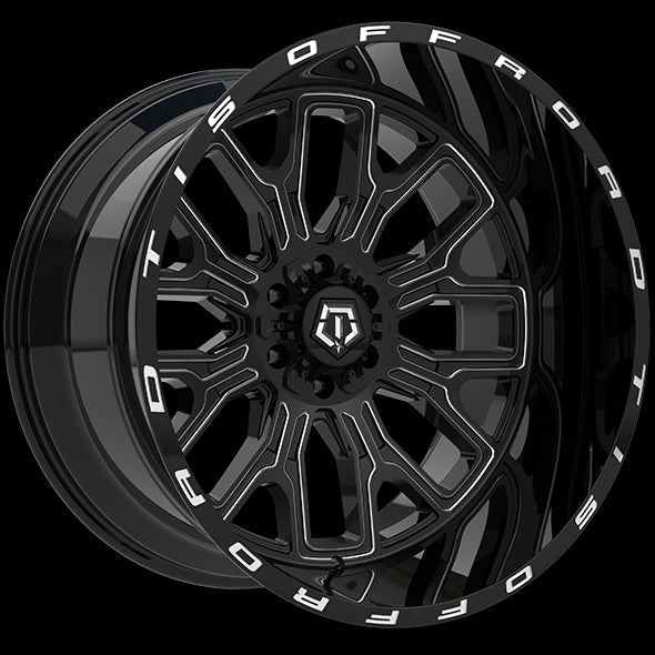 TIS Wheels 560 - Stunning 20x10.0 Gloss Black Wheels with Milled Edge