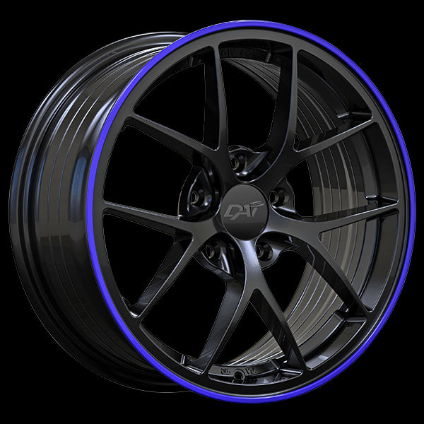 DAI Wheels SKY - Stunning 18x8.0 Gloss Black Wheels with Purple Lip!
