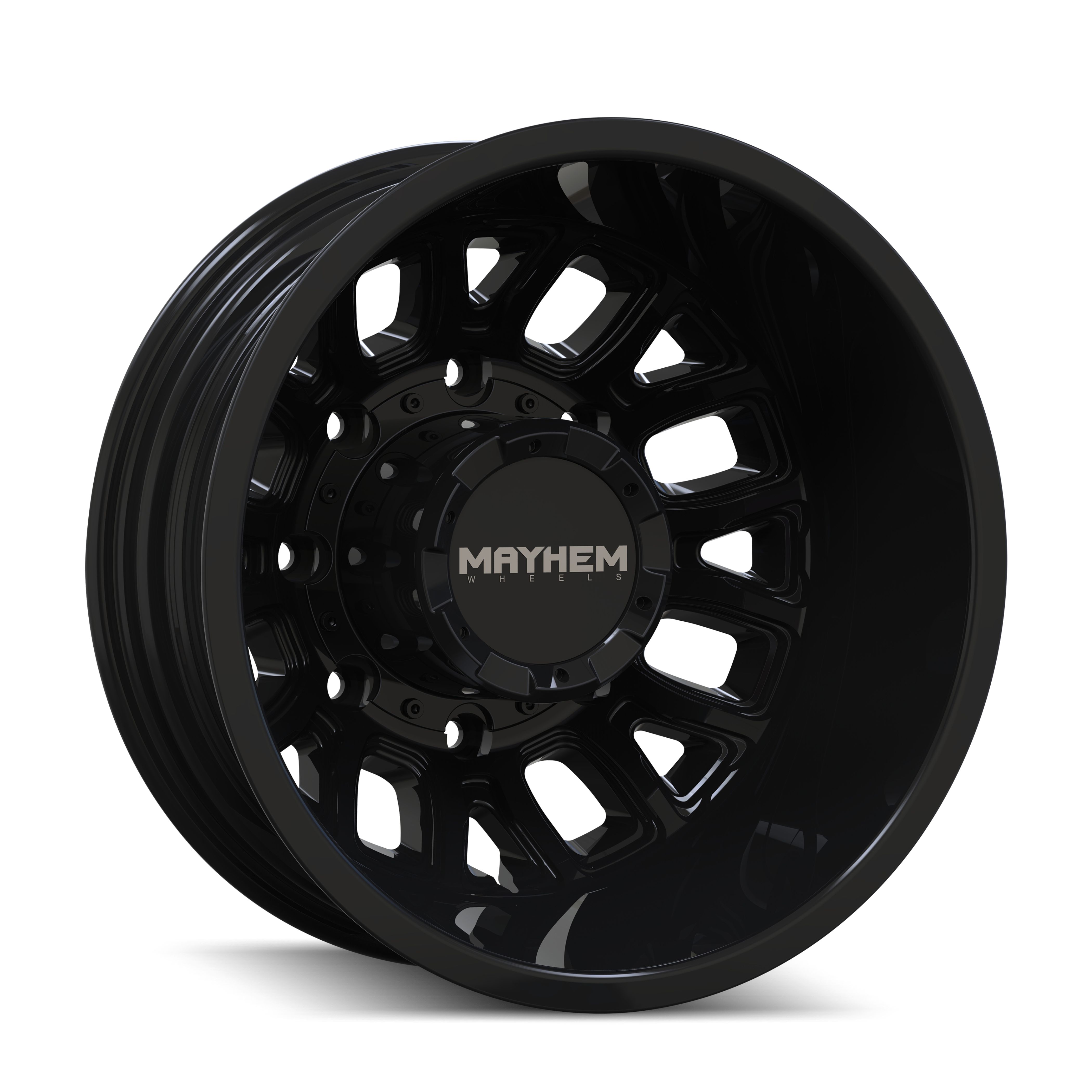 MAYHEM COGENT DUALLY 17x6.5 Gloss Black Wheels - Unleash Your Ride's Potential!