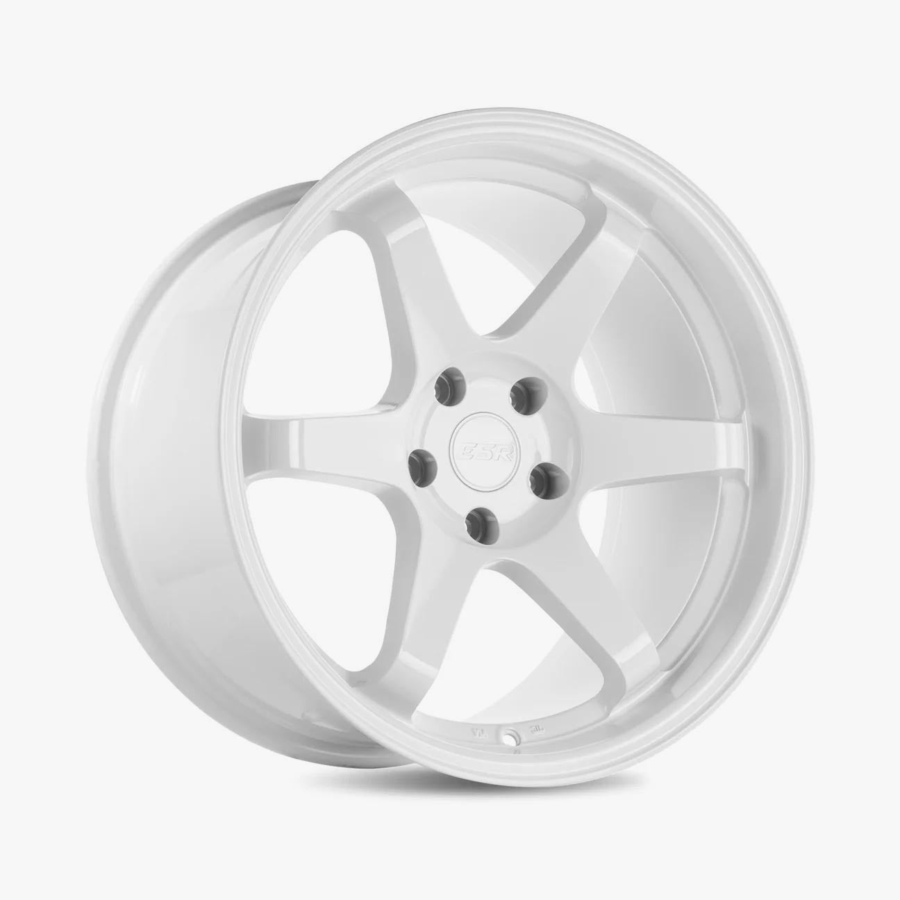 ESR SR07 18x8.5 5x120 (Custom Drill) ET30 Gloss White - Stunning Wheels for Your Ride