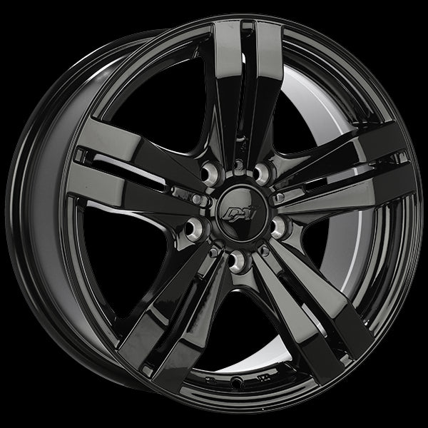 DAI Wheels TARGET 15x6.5 - Stunning Gloss Black Rims for Your Ride