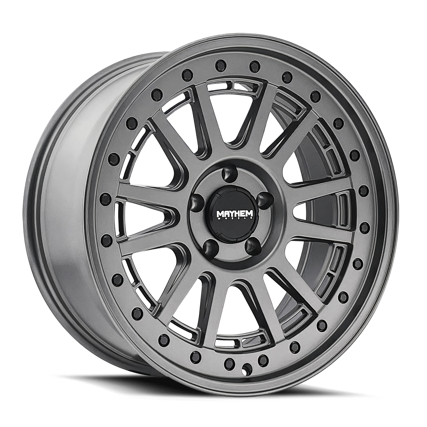 Unleash the MAYHEM COMPASS 20x9 8x170 ET18 125.2 Satin Gunmetal Wheels Now!