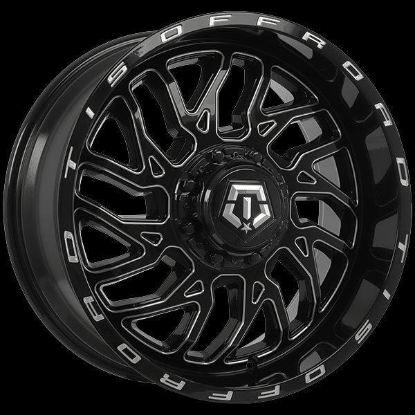 TIS Wheels 544 - Stunning 20x9.0 Gloss Black Wheels with Milled Edge