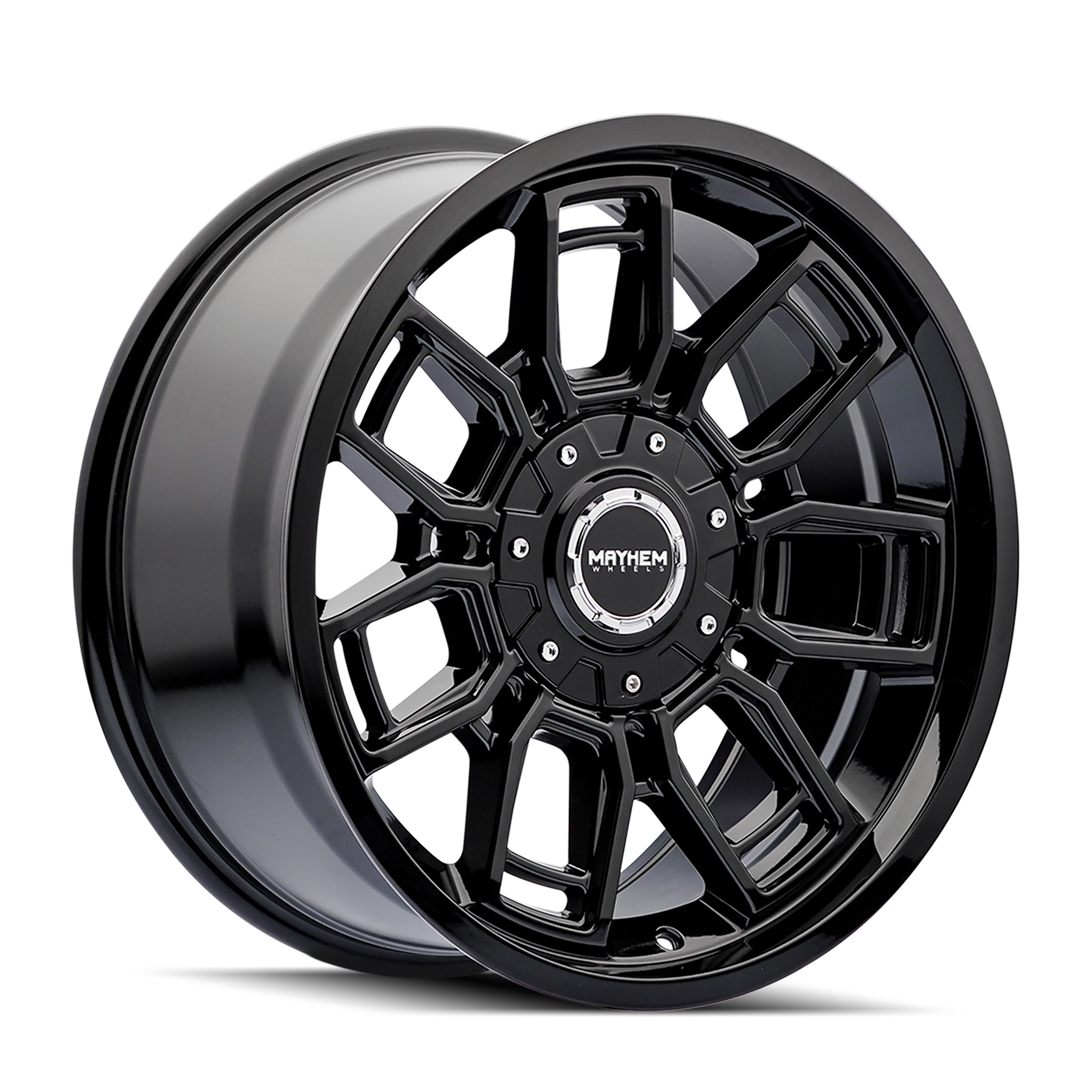 MAYHEM ORDINANCE 20x9 Gloss Black Wheels - Unleash Your Ride's Potential!