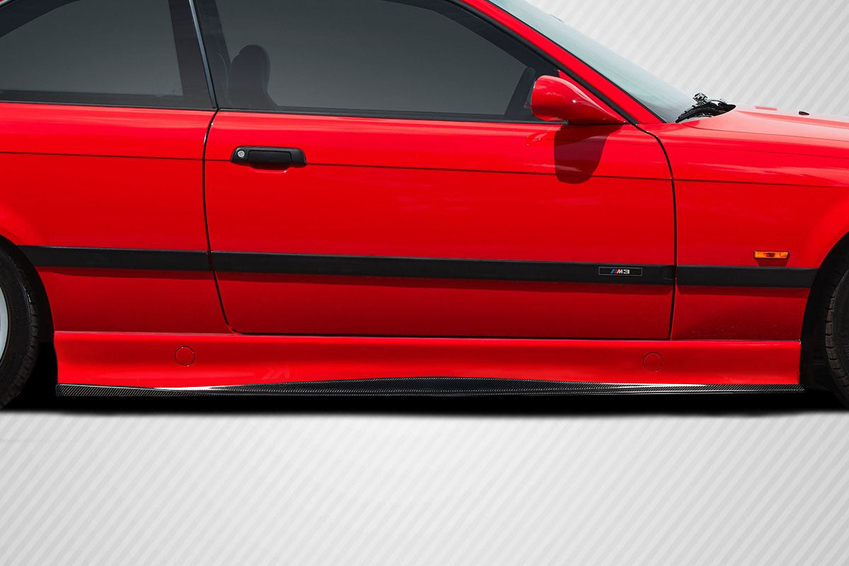 Transform Your 1992 - 1998 BMW M3 E36 with Carbon Creations Wallen Side Skirt Rocker Panel Splitters (2 Pieces)