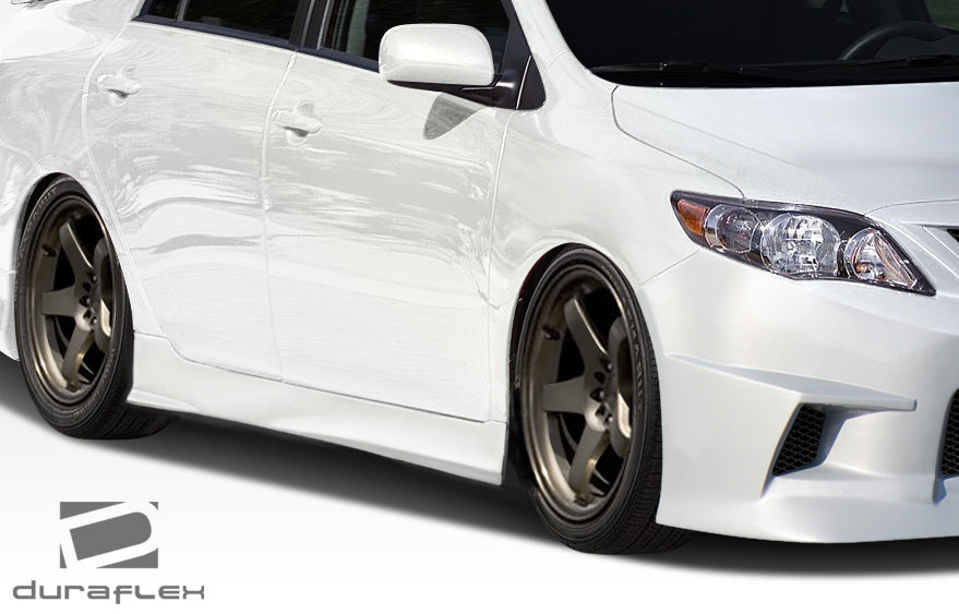 Upgrade Your 2009 - 2013 Toyota Corolla with Duraflex GT Concept Side Skirts Rocker Panels (2 Piece Set)