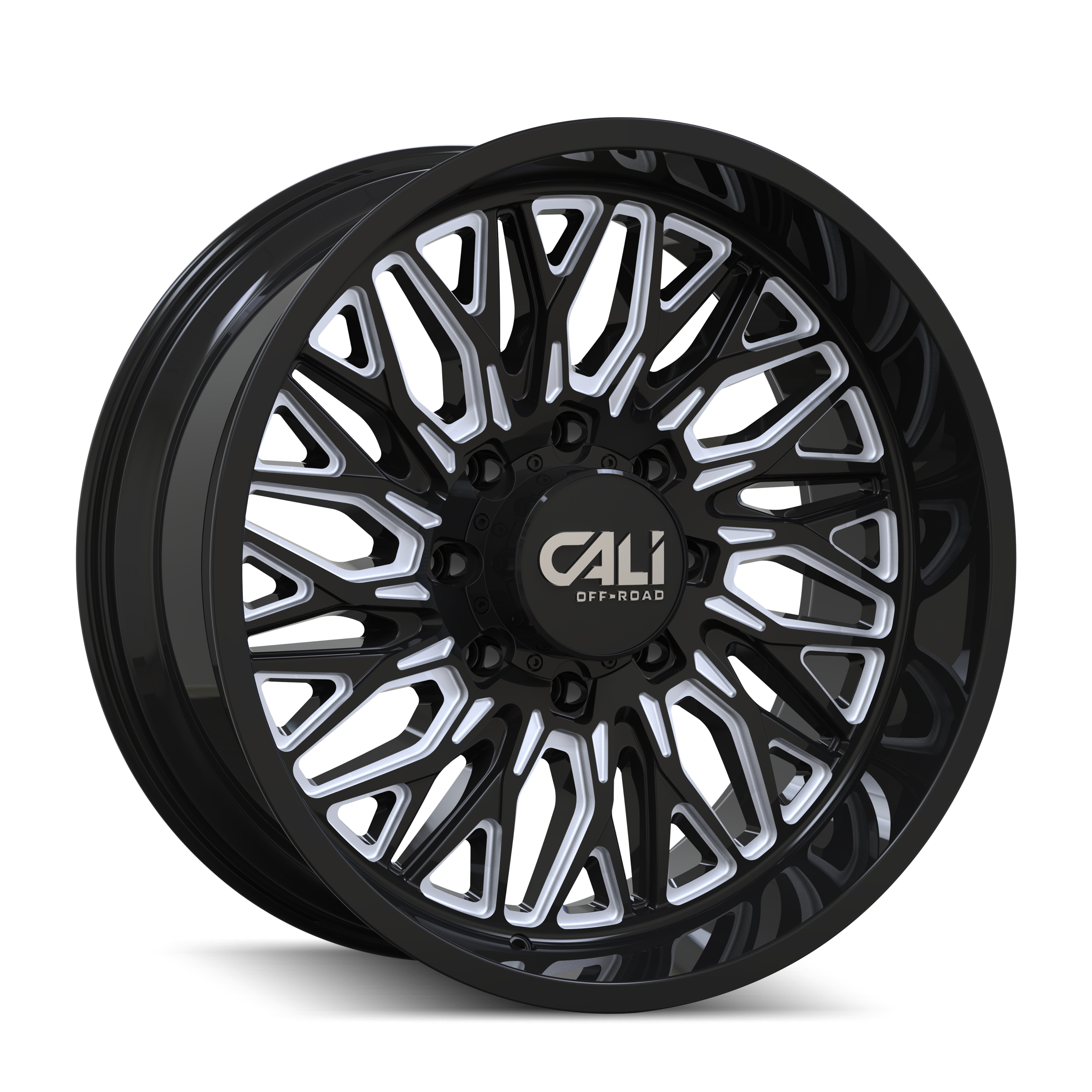 Unleash the Power of CALI OFF-ROAD CRUSHER 22x10 Gloss Black Milled Wheels
