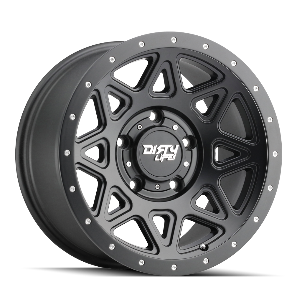 DIRTY LIFE THEORY Wheels - 17x9, 6x139.7, ET-12, Satin Black - Get Yours Now!