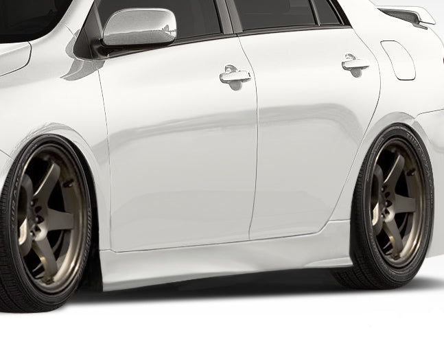 Upgrade Your 2009 - 2013 Toyota Corolla with Duraflex GT Concept Side Skirts Rocker Panels (2 Piece Set)