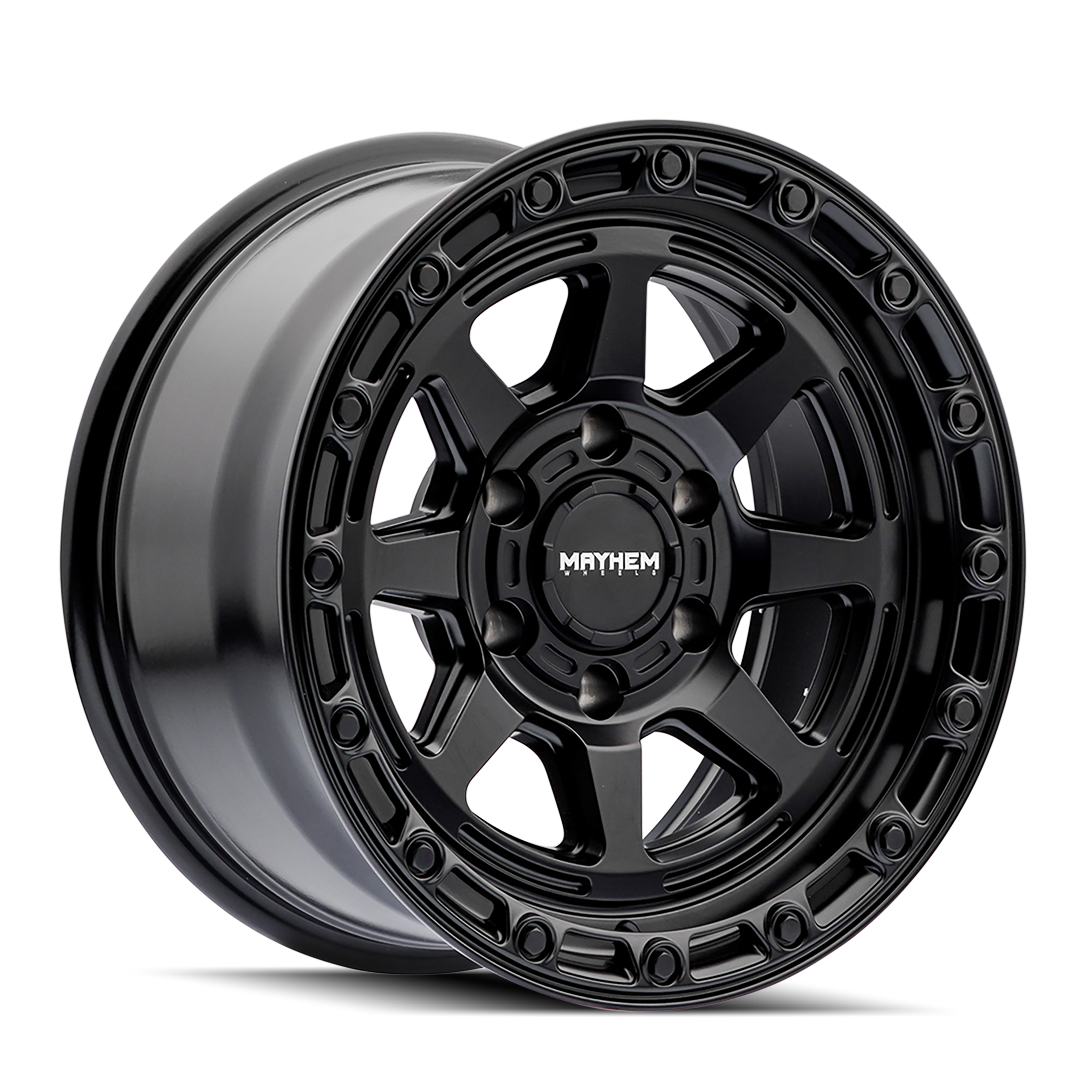 MAYHEM RIDGELINE 17x8.5 6x139.7 ET6 106.1 Satin Black - The Ultimate Wheels for Your Adventure