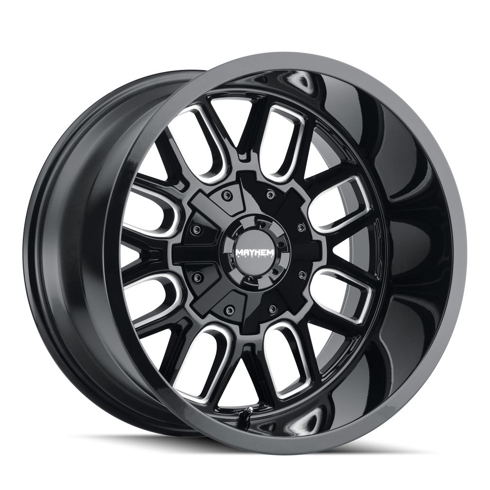 MAYHEM COGENT 20x9 Gloss Black Milled Wheels - Stunning Style & High Performance!
