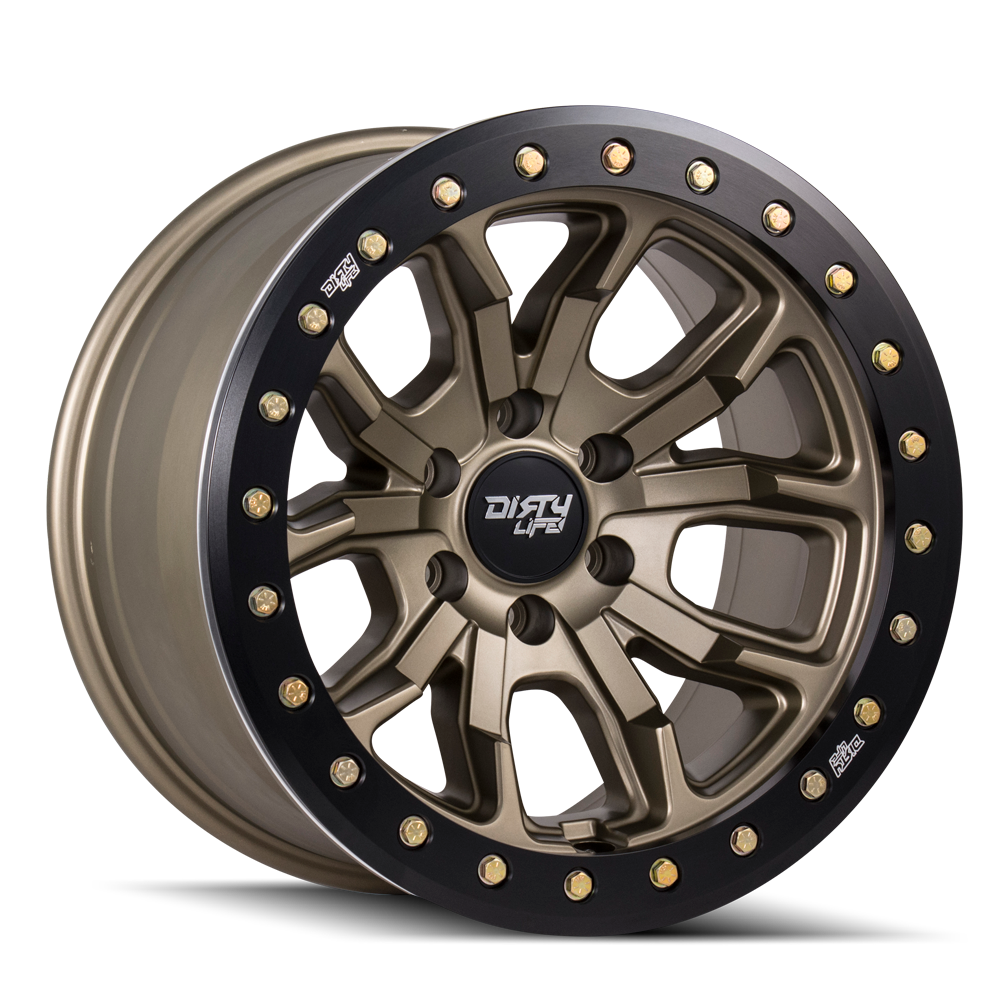 Unleash Your Adventure with DIRTY LIFE DT-1 17x9 Satin Bronze Wheels