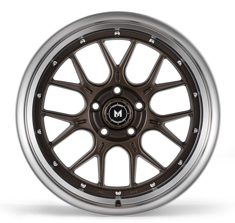Stunning MFlow MFL2 Wheels - 18X9.5, Matt Bronze Machined Lip!
