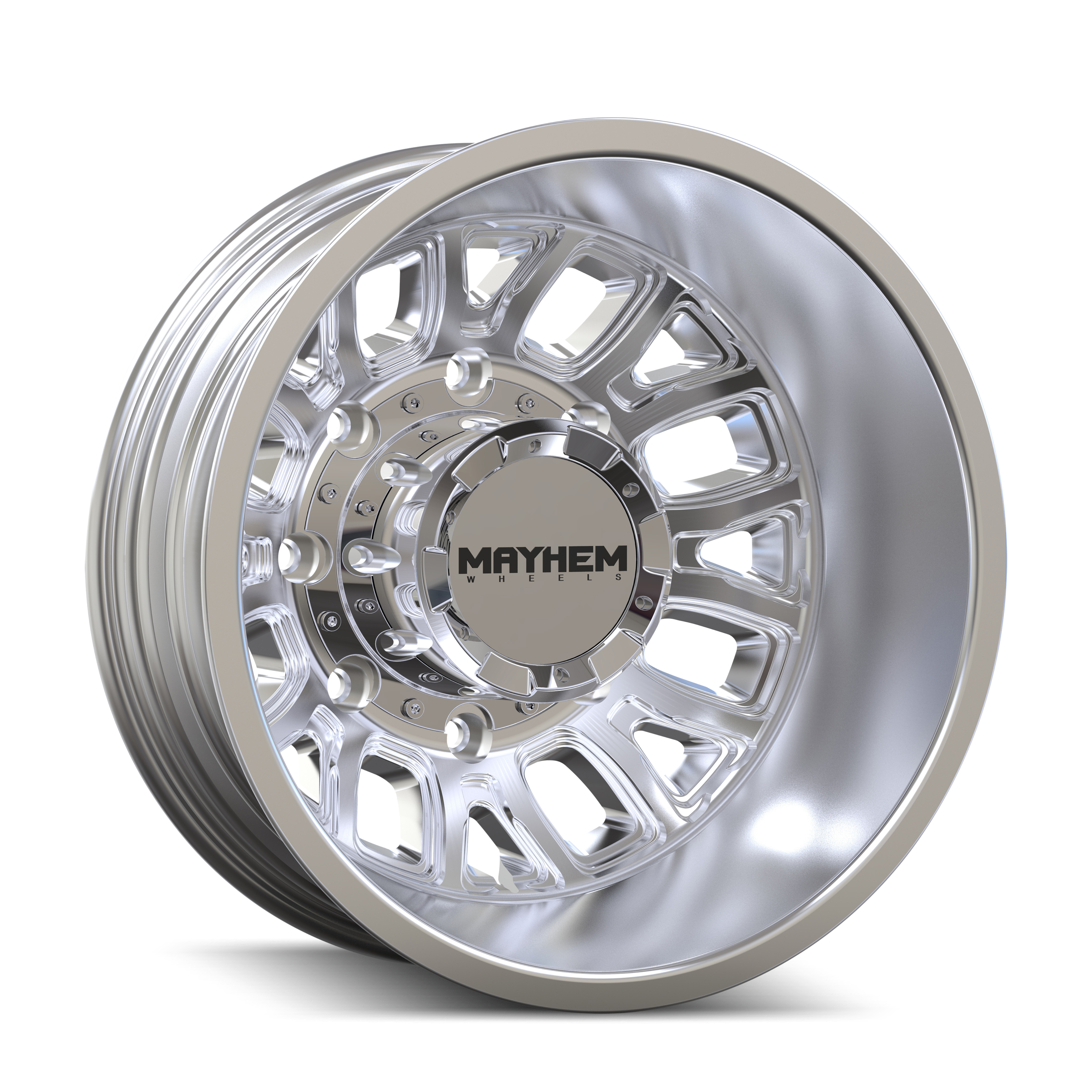 MAYHEM COGENT DUALLY 17x6.5 8x210 ET-142 154.2 Polished - The Ultimate Wheel Upgrade