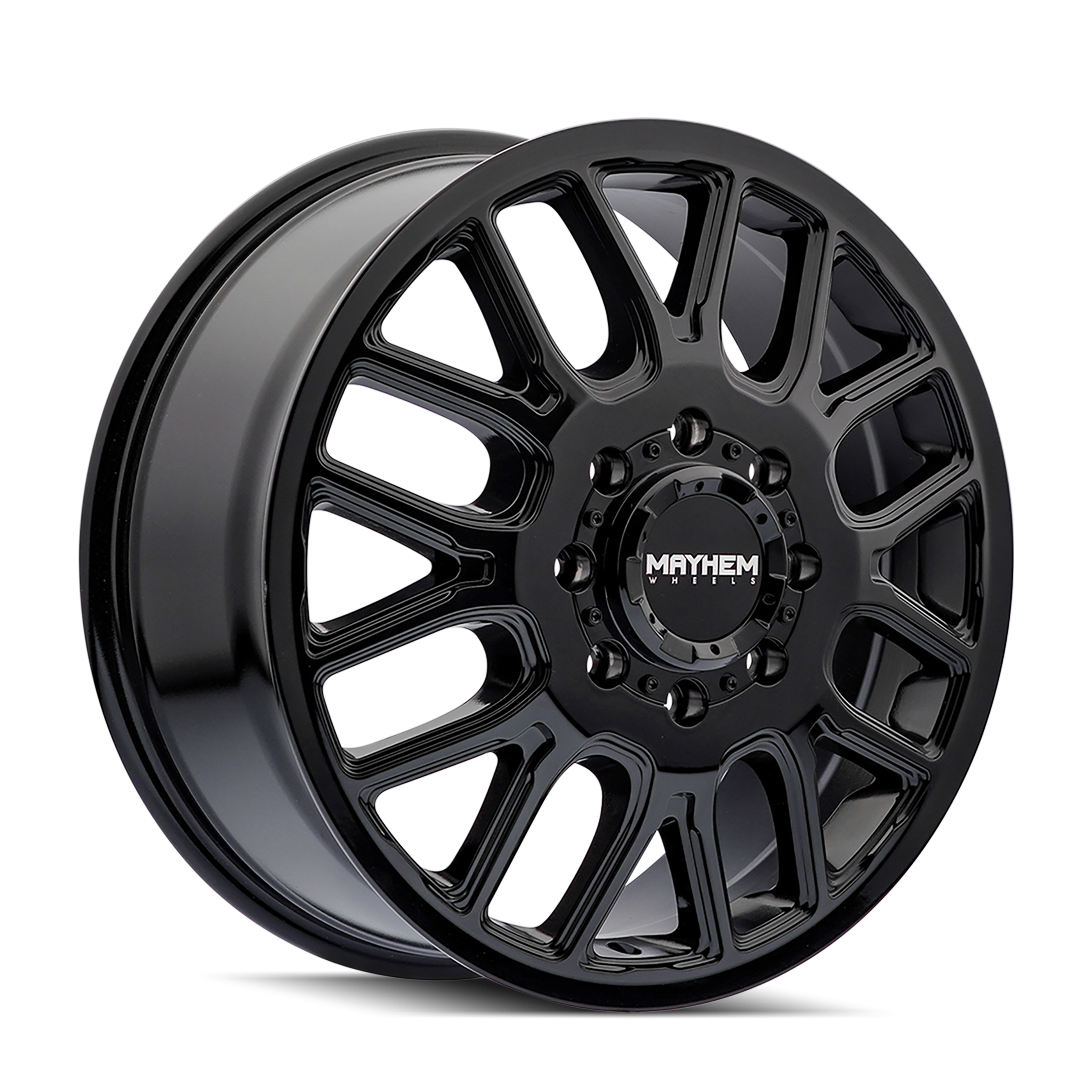 MAYHEM COGENTDUALLY 20x8.25 8x210 ET115 154.2 Gloss Black - Stunning and High - Performance Wheels