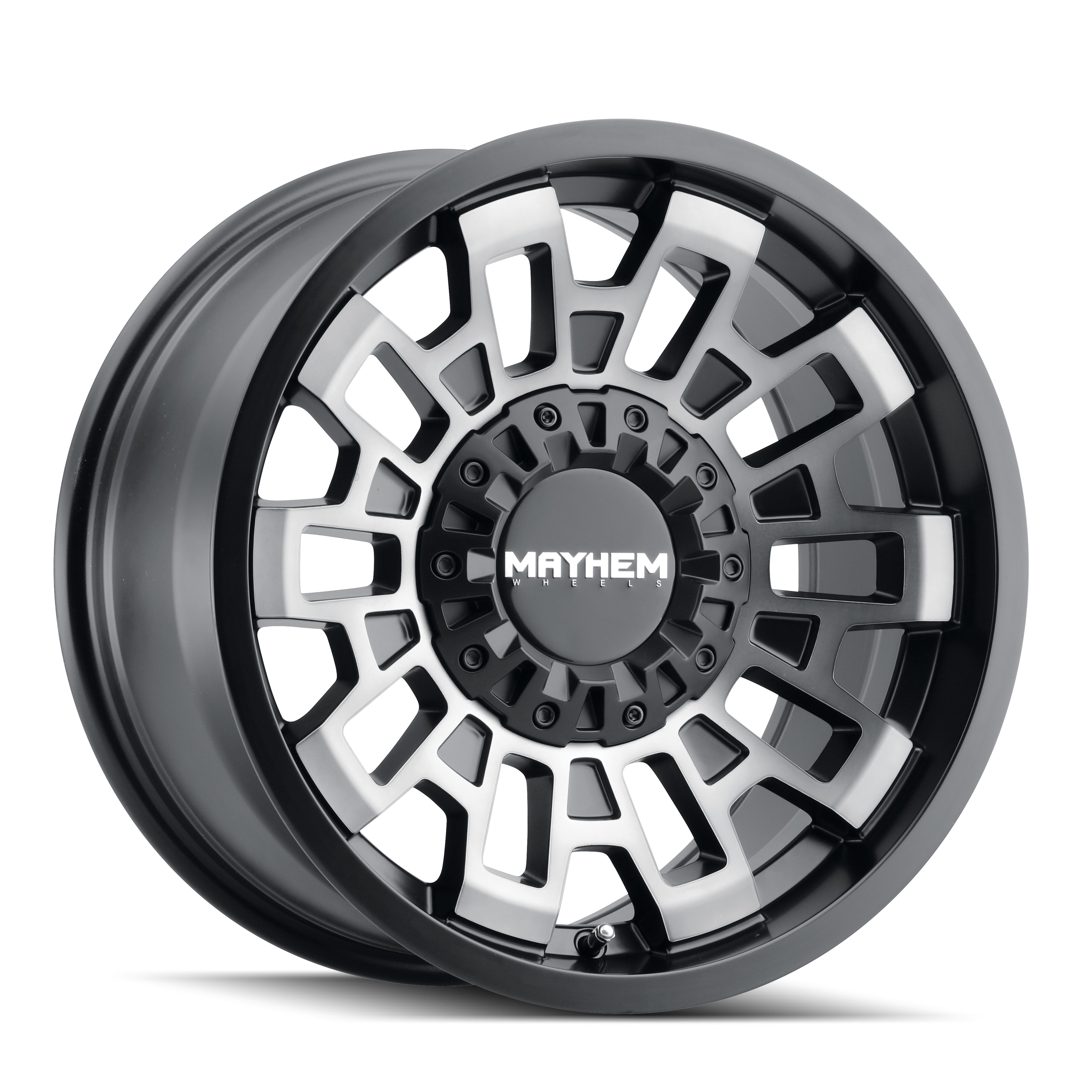 MAYHEM CORTEX 17x9: Stunning Matte Black Machined Wheels with Dual Bolt Patterns