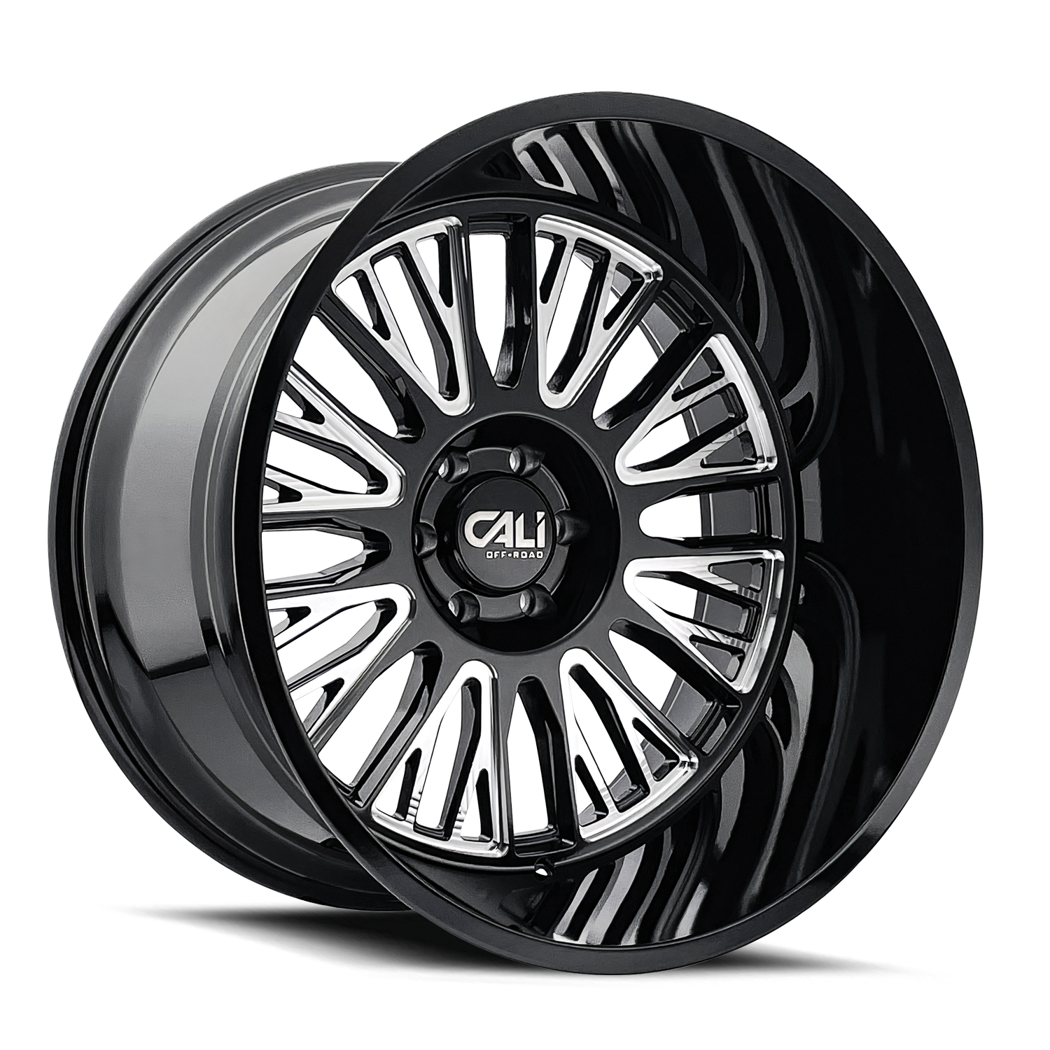 CALI OFF-ROAD VERTEX 20x10 8x180 ET-25 124.1 Gloss Black Milled - The Ultimate Off-Road Wheel!