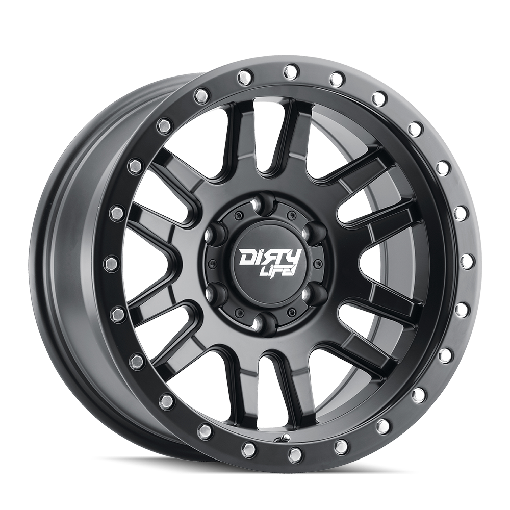 Dirty Life Canyon Pro 17x9 6x139.7 ET-12 106 Satin Black - The Ultimate Off-Road Wheels