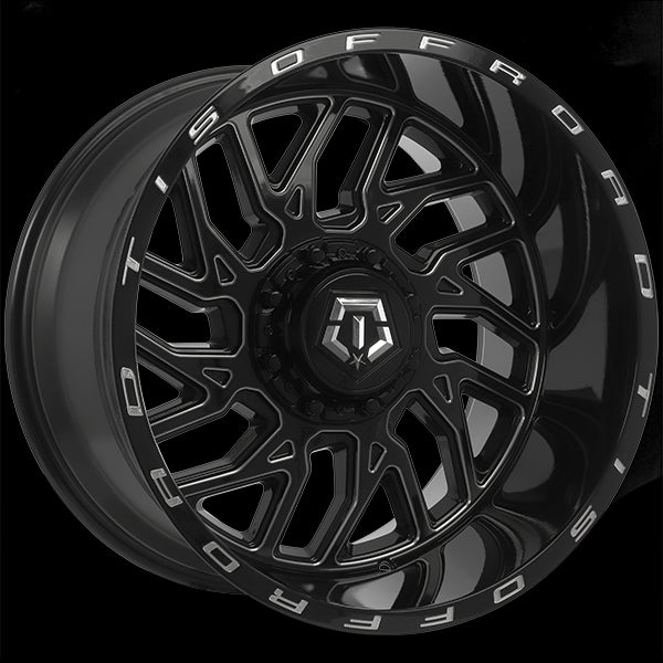 Stunning TIS Wheels 544: 20x12.0 Gloss Black with Milled Edge - Grab Yours Now!