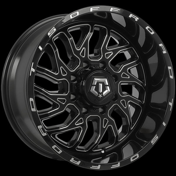 TIS Wheels 544 - Stunning 20x10.0 Gloss Black Wheels with Milled Edge