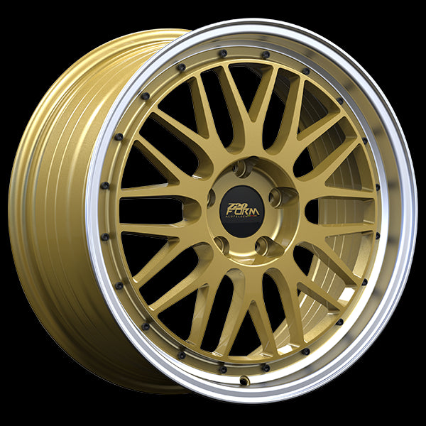 Stunning 720 Form FF14 Wheels in Gold - Machined Lip Finish! 17x7.5, 5x114.3, ET35, 73.1