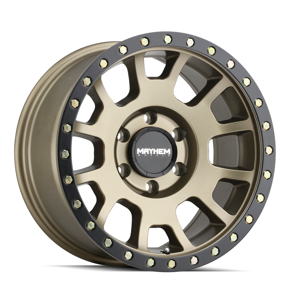 MAYHEM SCOUT 20x9 5x127 ET0 78.1 Matte Gold - Stunning Wheels for Your Ride